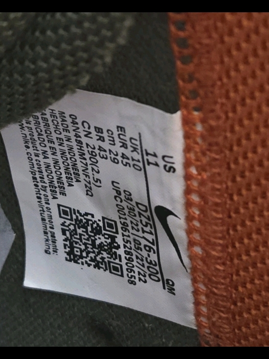 RARE Nike Blazer '77 Vintage Mid Army Olive US Men's Size 11 - Picture 9 of 12